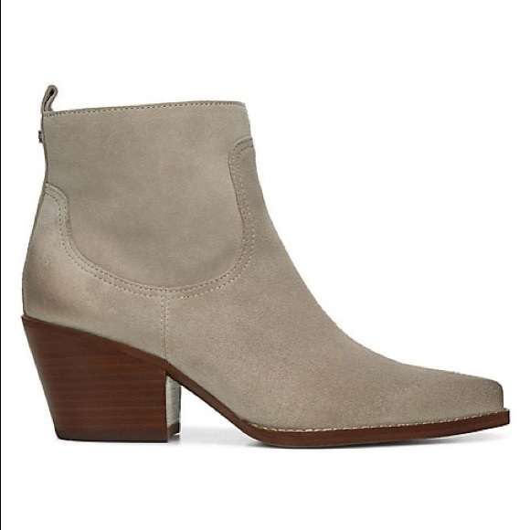 Sam Edelman Shoes - NEW Sam Edelman Wendell Grey suede ankle Bootie size 8.5